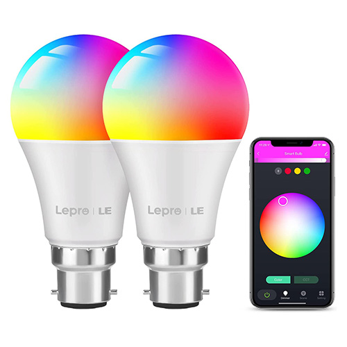 Lepro WiFi Smart Bulb B22 Colour and White