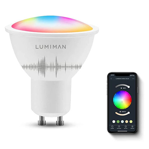 Lumiman WiFi Smart LED Colour Changing Bulb GU10
