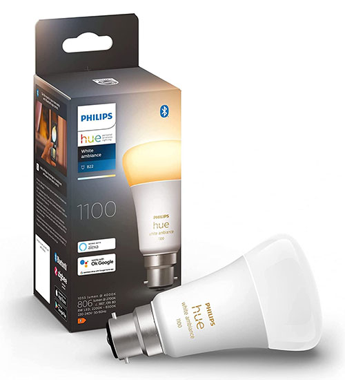 Philips Hue B22 White Ambiance Smart Bulb